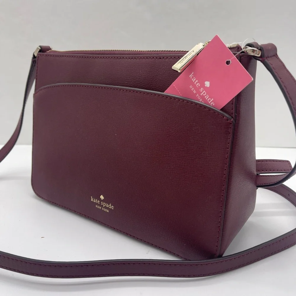 Kate Spade New York Adel medium top zip crossbody satchel
Cherrywood
NWT - Picture 1 of 16
